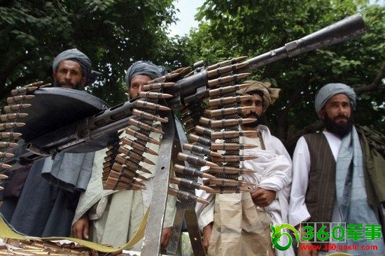 资料图:塔利班成员。